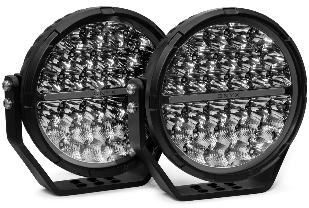 ONYX Lights JB-9 | 9" LED Driving Lights with Dual Colour DRL