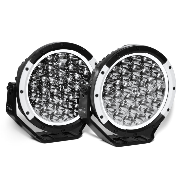 ONYX Lights TB-9 Driving Lights | 19,800LM Osram LEDs | 2,000M Beam | Dual Colour DRL