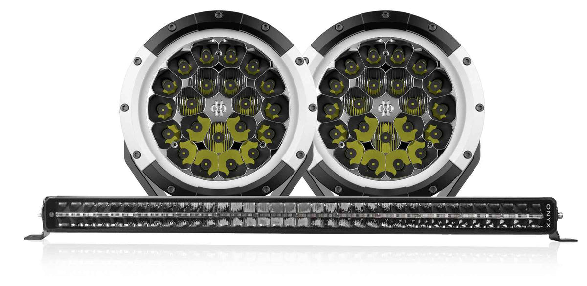 TB-9 (PAIR) INCLUDING WIRING HARNESS + ION-D42 LIGHT BAR BUNDLE