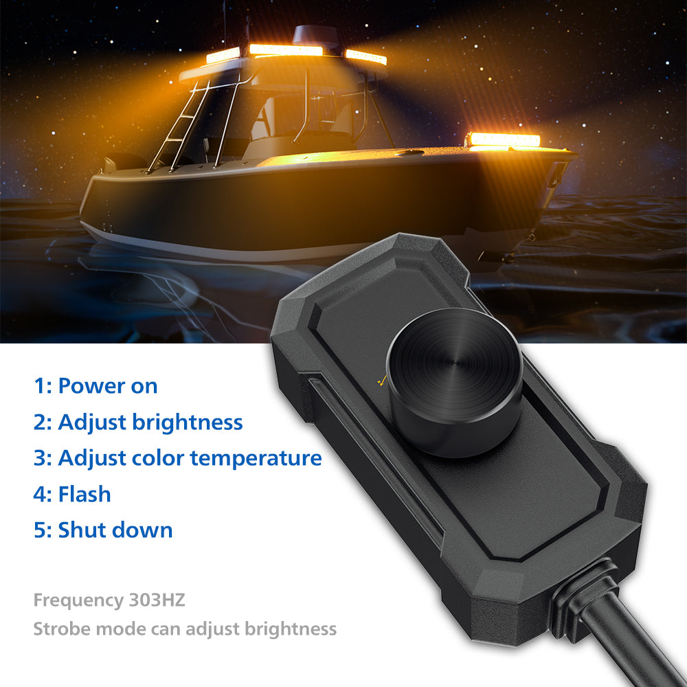 ONYX Lights XEN-BL22 Marine Lighting | 4 x 22" Dual-Colour LED Light Bars
