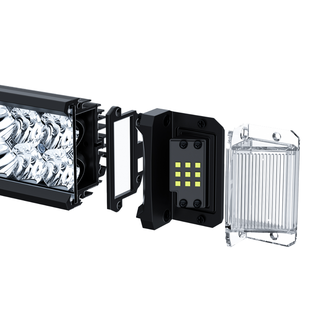 ONYX Lights XEN-D22-SS Double Row Side-Shooting Light Bar | 1,200m Range & 180° Coverage